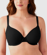 Shape Revelation® Shallow Top Underwire T-Shirt Bra: Black