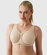 Simone Sport Underwire Bra: Sand