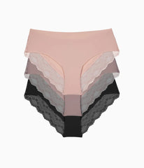 b.bare Cheeky Panty Pack: Rose Smoke/Antler/Night