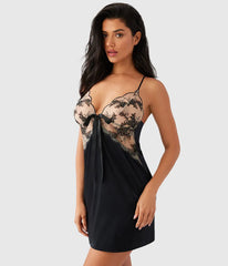 Midnight Soiree Chemise: Caviar