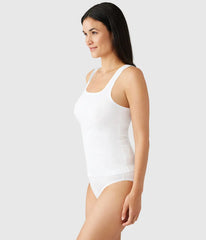 Understated Cotton Tank: White