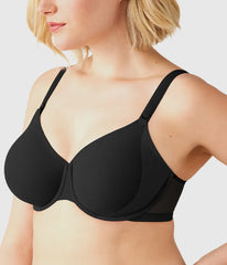 Shape Revelation® Uneven Underwire Bra: Black