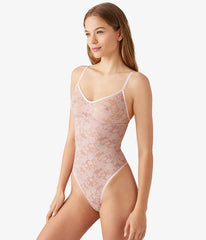 Shadow Scene Bodysuit: Blush Pink
