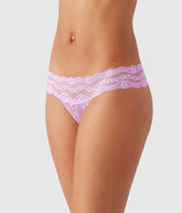 Lace Kiss Thong: Smoky Grape