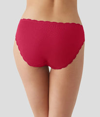 Inspired Eyelet Bikini: Cerise