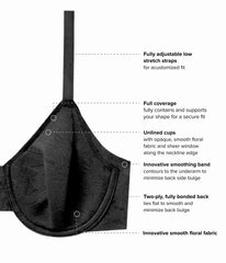 Taking Sides Underwire Bra: Black