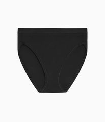 Understated Cotton Hi-Cut: Black