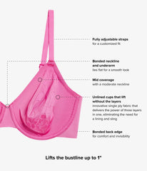 Confidence Boost™ Underwire Bra: Wild Azalea