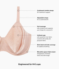 Back Appeal® H-K Cup Underwire Bra: Rose Dust