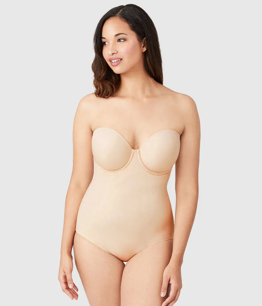 Red Carpet™ Strapless Shaping Body Briefer: Sand