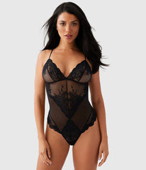 Vivid Attraction Bodysuit: Black