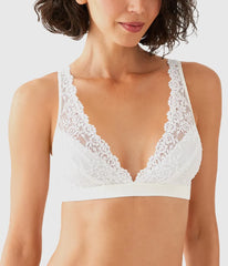 Embrace Lace® Wire Free Bralette: Delicious White
