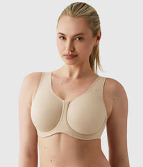 Simone Sport Underwire Bra: Sand