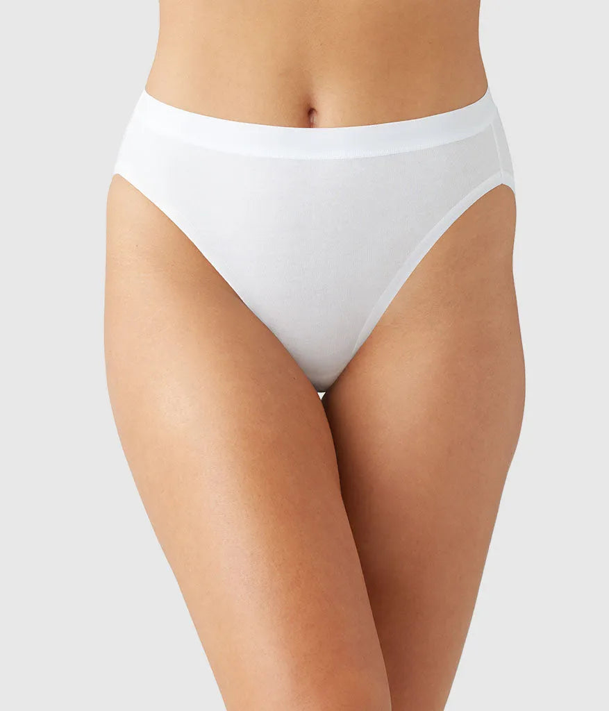 Understated Cotton Hi-Cut: White