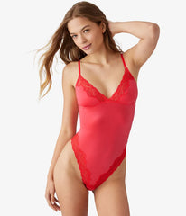 Always Composed Bodysuit: Hibiscus