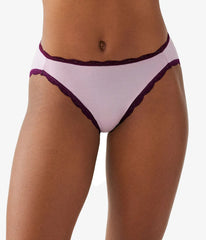 Inspired Eyelet Hi-Leg: Dawn Pink