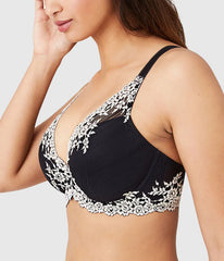 Embrace Lace® Plunge Bra: Black