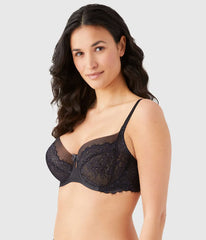Center Stage Underwire Bra: Black/Graphite