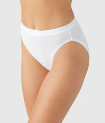 Understated Cotton Hi-Cut: White