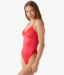 Always Composed Bodysuit: Hibiscus
