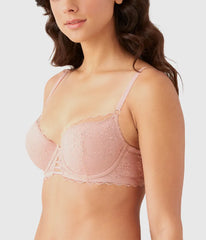 No Strings Attached Contour Bra: Blush Pink