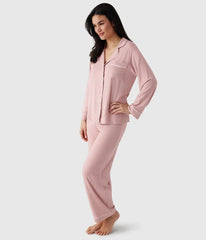 Lease to Lounge Pajama Set: Blush Pink