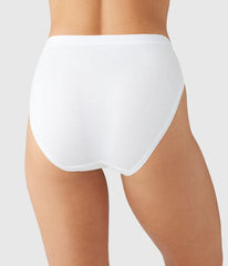 Understated Cotton Hi-Cut: White