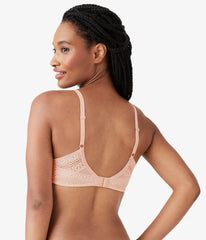Future Foundation Wire Free T-Shirt Bra with Lace: Rose Smoke