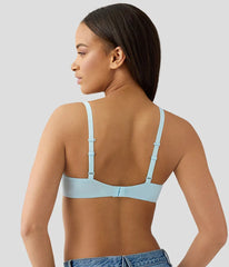 Future Foundation Wire Free T-Shirt Bra: Blue Glow