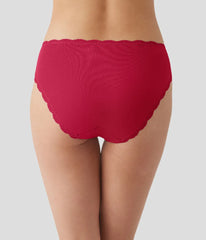 Inspired Eyelet Hi-Leg: Cerise