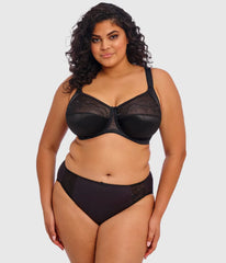 Cate Side Support Underwire Bra: Black