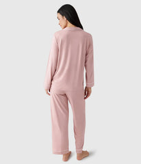 Lease to Lounge Pajama Set: Blush Pink