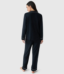 Lease to Lounge Pajama Set: Black