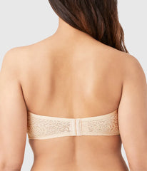 Halo Lace Strapless Underwire Bra: Sand