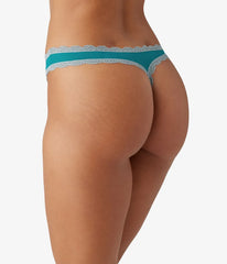 Inspired Eyelet Thong: Deep Lake