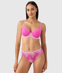 Embrace Lace® T-Shirt Bra: Wild Azalea/Cradle Pink