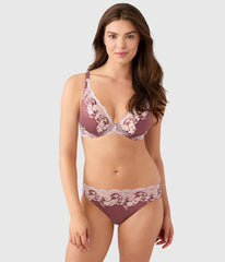 Modern Affair Plunge Underwire Bra: Rose Brown/Cradle Pink