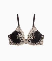 Embrace Lace® Plunge Bra: Black