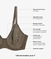 Elevated Allure Underwire Bra: Bungee Cord