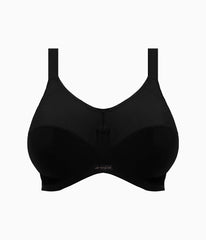 Energise Full Figure Underwire Sport Bra: Black