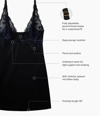 Modern Affair Chemise: Night Sky/Black