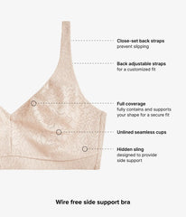 Inside Job™ Wire Free Bra: Sand