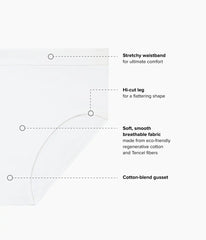 B-Smooth® Natural Hi-Cut: White